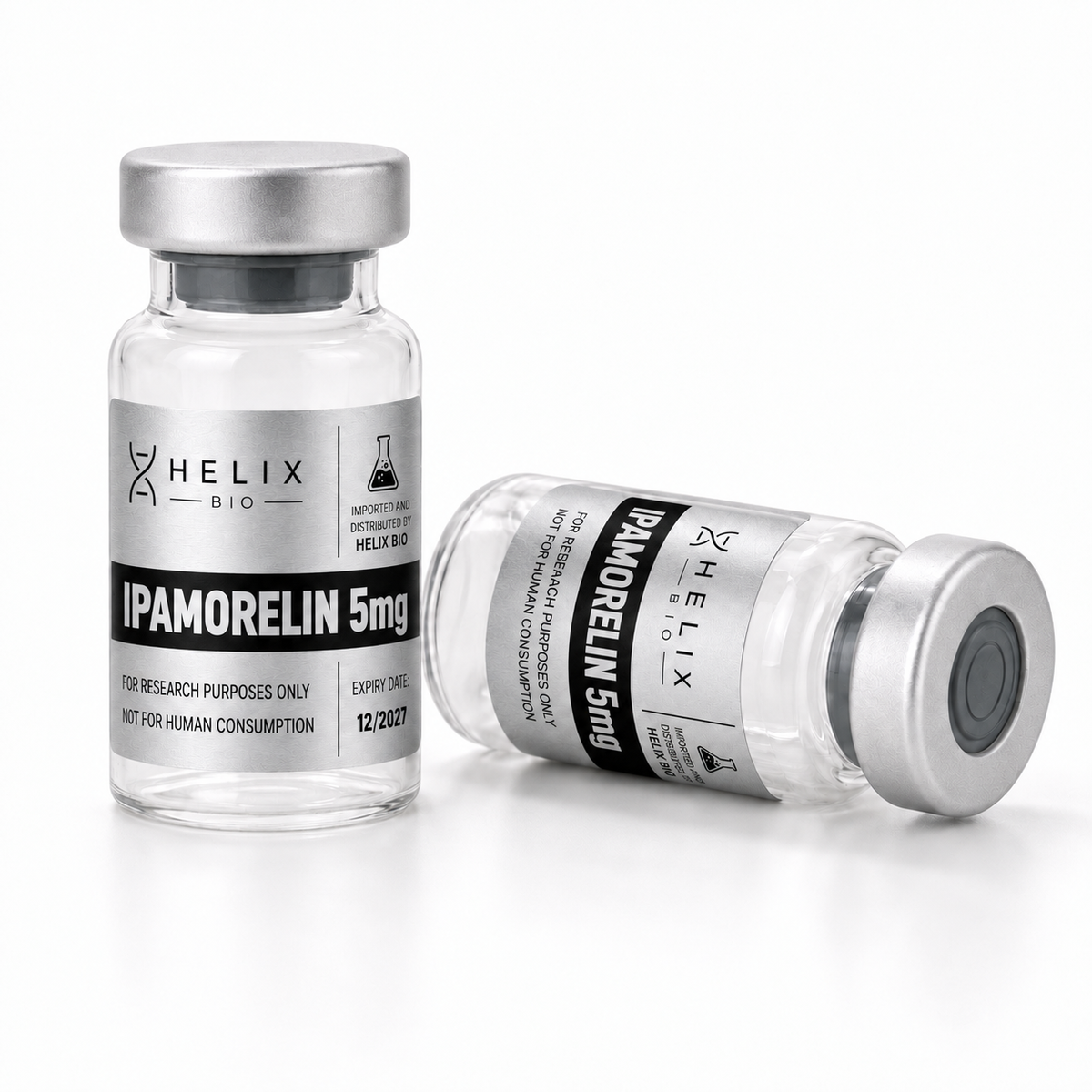 Helix Bio Ipamorelin 5mg research peptide vial