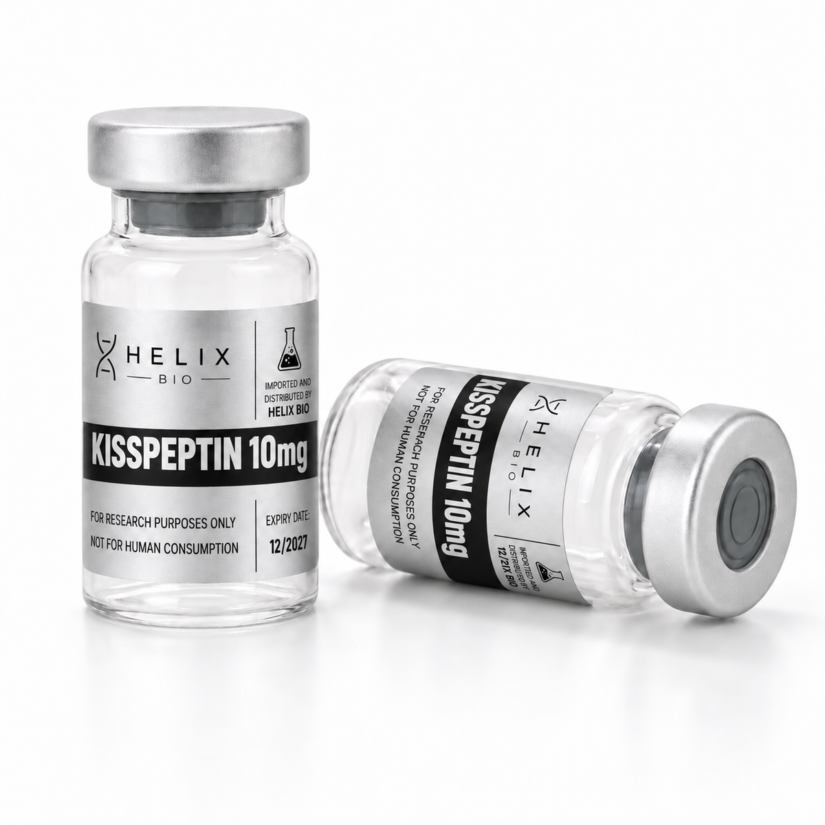 Two Helix Bio Kisspeptin 10mg research peptide vials